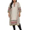 Amazon Brand - Myx Cotton Women's Regular Fit Kurti (Ss19Fs076A_Offwhite_Small - Image 3