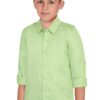 Allen Solly Boy's Solid Regular Fit Shirt (ABSFCSPFR14377_Light Olive 7 8 Years) - Image 4