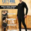 Lux Cottswool Men's Cotton Thermal Set (COTT_Black_FS_RN_TRO_Set_90) - Image 4