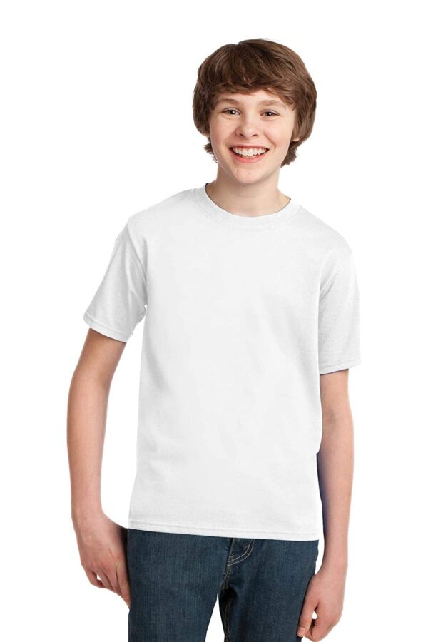 WearIndia Graphic Regular Fit Plain/Solid T Shirt for Boys_White