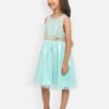 nauti nati Girl's Polyester Strapless Mini Casual Dress (NN312-609-5 Years_LightGreen - Image 5