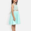 nauti nati Girl's Polyester Strapless Mini Casual Dress (NN312-609-5 Years_LightGreen - Image 4