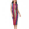 Uptownie Lite Girls Midi Keyhole Jumpsuit (Multicolor,7-8 Years) - Image 8