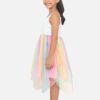 nauti nati Girl's Polyester Strapless Mini Casual Dress (NN312-612-7 Years_Multicolour - Image 4