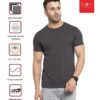 Scott International Men's Regular Fit T-Shirt - Cotton Blend, Half Sleeve, Round Neck, Stylish, Solid Plain T-Shirts for Men, Mens t Shirt - Pack of 3 (Navy Blue,Charcoal & Grey, XL) - Image 6