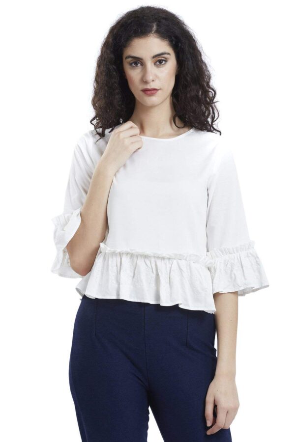 BIBA Women Solid Mix and Match(Indie MI15013_White_32)