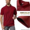 BIRDBRID Men's Classic Polo T-Shirt, Men's Clothing, Men's Cotton Polo, Slim fit Polo Shirt, Polo Shirt for All-Day Comfort, Maroon, Medium, Available in Single - Image 3