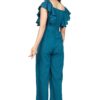 Fashion Dream Girls Front Button Flutter Sleeve Maxi Jumpsuit (Blue_9-10 Years) - Image 6