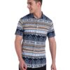 Majestic Man Slim Fit Cotton Casual Printed Shirt for Men (S, Sky Blue) - Image 7