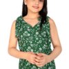 Jwalin Girls Midi Jumpsuit (JLNGJUMP00021-DRKGN_32_DARK GREEN_9 Years-10 Years) - Image 2