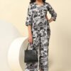 Fashion Dream Girl's Ankle Length All-Over Printed Jumpsuit|Jump Suit for Girls|Jumpsuits|Printed Jumpsuit|Jumpsuit(FDGJMP00113 BLK 28_Black_7-8Yrs) - Image 2