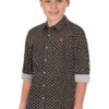 Allen Solly Boy's Solid Regular Fit Shirt (ABSFCSPFH31599_Black - Image 4