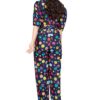 Jwalin Girls Colorful Polka Printed Long Jumpsuit (Navy Blue_9-10 Year) - Image 6