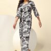 Fashion Dream Girl's Ankle Length All-Over Printed Jumpsuit|Jump Suit for Girls|Jumpsuits|Printed Jumpsuit|Jumpsuit(FDGJMP00113 BLK 28_Black_7-8Yrs) - Image 4