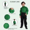 Kaku Fancy Dresses Dance Costume Shinning Shirt for Kids | Sequin Work School Annual Funtion Shirt For Boys - Image 9