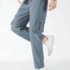 TAGDO Men's Straight Casual Pants (Cargo-2030-Silver-30_Silver - Image 6