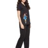 Clovia Night Suits for Women, Night Dresses for Women, Pyjama Set for Women, Cotton Night Suit for Women, Night Wear for Women, Lounge Wear Set for Women - Printed Shirt & Pyjama (LS0025D13_Black_L) - Image 8