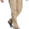 DIVISIVE Men's Cotton Cargo Pants (DCR194_30_Camel) - Image 5