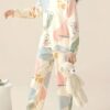 LOUIS LUXE Womens Night Dress || Full Pyjama Set || Nightsuit || Women Nightwear ||Round Neck Full Sleeve Nightsuit || Loungewear || Everyday Nightdress (ND-02-CREAM-S) - Image 2
