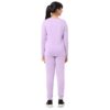 Nuego Cotton Printed Pyjama Set for Girls Night Suit Pyjama Top & Pyjama Bottom Set, Full Sleeves Coord Set for Girl Nightwear Sleepwear Set for 8-9 Years Kids Girls - (Purple) - Image 9