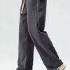FN3 Lossefit Solid Trackpant For Men|| Mid Rise Regular Fit Track Pant For Men Dark Grey, Large - Image 3
