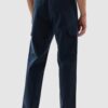 Snitch Mens Navy Multi Pocket Drawstring Cotton Blend Full Length Light Weight Breathable Relaxed Fit Cargo Pants - Image 8
