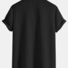 Leriya Fashion Men's Solid Regular Fit Shirt (LF-MS-6246_Black - Image 6