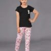 BLOEM Girls Cotton Animal Print Nightsuit | Top & Pyjama Set for Girls | Soft & Breathable Sleepwear Set (White, 7-8 Years) - Image 6