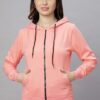 Wear Your Opinion Women's Cotton Hooded Neck Regular Fit Hoodie (Coralpink,Xx-Large) - Image 5