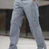Lymio Men Cargo || Men Cargo Pants || Men Cargo Pants Cotton || Cargos for Men (Cargo-33-M) Grey - Image 4