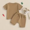CUTIECRAZE Boy clothing set || cotton clothing set for boy || T shirt And Shorts Set (DTS 24-25) (Brown, 3-4 Year) - Image 6