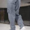 Lymio Men Cargo || Men Cargo Pants || Men Cargo Pants Cotton || Cargos for Men (Cargo-33-M) Grey - Image 5