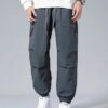 Lymio Track Pant for Men || Track Pants || Plain Track Pant (TP-56-L) Grey - Image 4