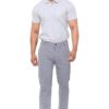 King's Creed - Casual Pants for Men, Breathable Fabric, one Way Stretch Fabric, Slim Fit, Mid Rise, Everyday Wear. (in, Alpha, 3XL, Regular, Light Grey) - Image 3