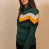 PRETTIFY Women's and Girl's Full Sleeves Casual Types Winter Wear Self Design Hoodie. (in, Alpha, L, Green-4) - Image 2