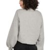 SELFYS Women's Cotton Polyester Blended Fleece Sweatshirt, Full Sleeve Crop Top with High Neck for Winters, Loose Fit Sweatshirts for Womens, Regular Fit Winter Wear for Girls (Glacier Grey) - Image 7