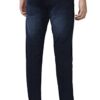 Peter England Men's Mid Wash Stretchable Mid Rise Jeans Dark Navy, 30 - Image 4