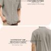 GRECIILOOKS Mens Casual Polycotton Regular Fit Shirt (Beige, Medium) - Image 5