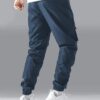 Lymio Track Pant for Men || Track Pants || Plain Track Pant (TP-11-Navyblue-L) - Image 5