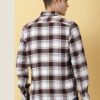 Thomas Scott Men's Slim Fit Full Sleeves Tartan Checked Casual Shirt (Maroon) - Image 4