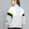 ROCK.IT from house of Monte Carlo Womens Solid Grey Mock Neck Full Sleeve Sweatshirt - 2240102617-2-34 - Image 5