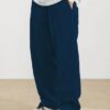 SMOWKLY Men's Premium Polycotton Causal Baggy Fit Jogger || Lightweight & Flexible Elastic Waist with Drawstring || Wrinkle-Free Comfortable Trouser Pant for Summer (1649_TB_30) Teal Blue - Image 5