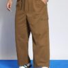 Urbano Plus Men's Brown Loose Baggy Fit Cargo Jogger Chino Pant with 6 Pockets Stretchable (pluschicargolospullp-08-brown-36) - Image 8