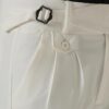 Men's Gurkha Pants, Classic Military Style, Casual Trousers (in, Numeric, 32, Regular, White) - Image 2