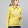 Monte Carlo Womens Yellow Printed Hooded Neck Full Sleeve Sweatshirt (224067661-1-42) - Image 6