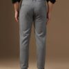 TOPLOT Men's Regular Casual Pants (Belt-Trouser-5173-Silver-30) Light Grey - Image 4