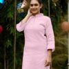 LAXMINARAYAN FASHION-Cotton Blend Fabric Mens and Womens Kurta and Couple Kurti Dress 2 pcs Combo (Pink, Men - XL/Women - XXL) - Image 3