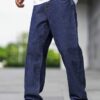 Lymio Men Jeans || Men Jeans Pants || Denim Jeans || Baggy Jeans for Men (baggy-08-34) Dark Blue - Image 5