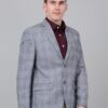 Cantabil Checkered Blue Full Sleeves Notch Lapel Formal Blazer for Men | Formal Blazer for Men | Men Blazer for Formal (MBZF00165_Blue_38) - Image 7