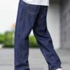 Lymio Men Jeans || Men Jeans Pants || Denim Jeans || Baggy Jeans for Men (baggy-08-34) Dark Blue - Image 4